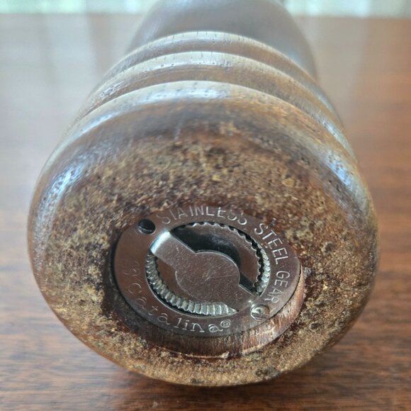 Catalina VTG Wood Pepper Mill 11.5" signed - Picture 6 of 9